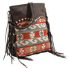 OHLAY Large Crossbody Upcycled Wool Canvas Hair-On Genuine Leather Women's Bag Western Handbag Purse Womens Handbags Purses