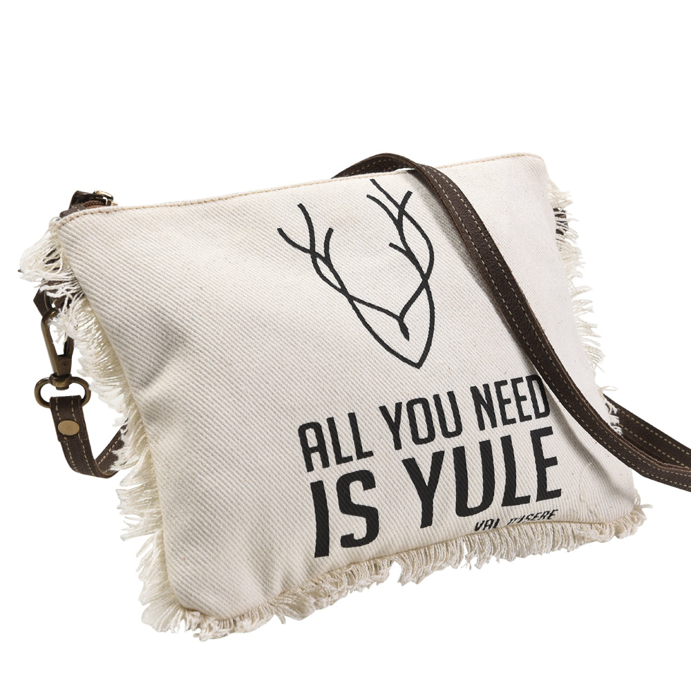 OHLAY Cross Body Upcycled Canvas Genuine Leather Women's Bag Western Handbag Purse | Womens Handbags Belt for Women Summer