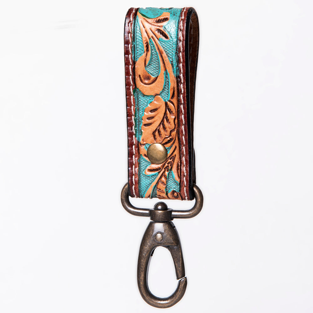 American Darling ADKR210K Hand Tooled Carved Genuine Leather Keyring