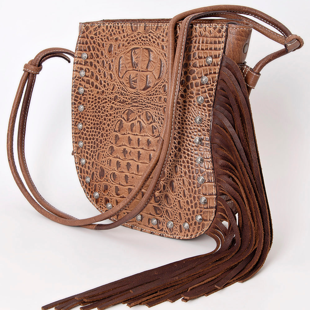 American Darling Tote Crocodile Embossed Genuine Leather Western Women Bag Handbag | for Cute Laptop