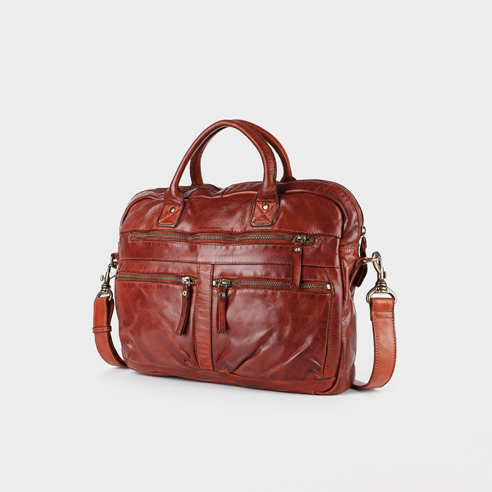 Spaghetti Western Swc409Cg Briefcase Vintage Handmade Drum Dyed Genuine European Cowhide Leather Women Bag Western Handbag Purse