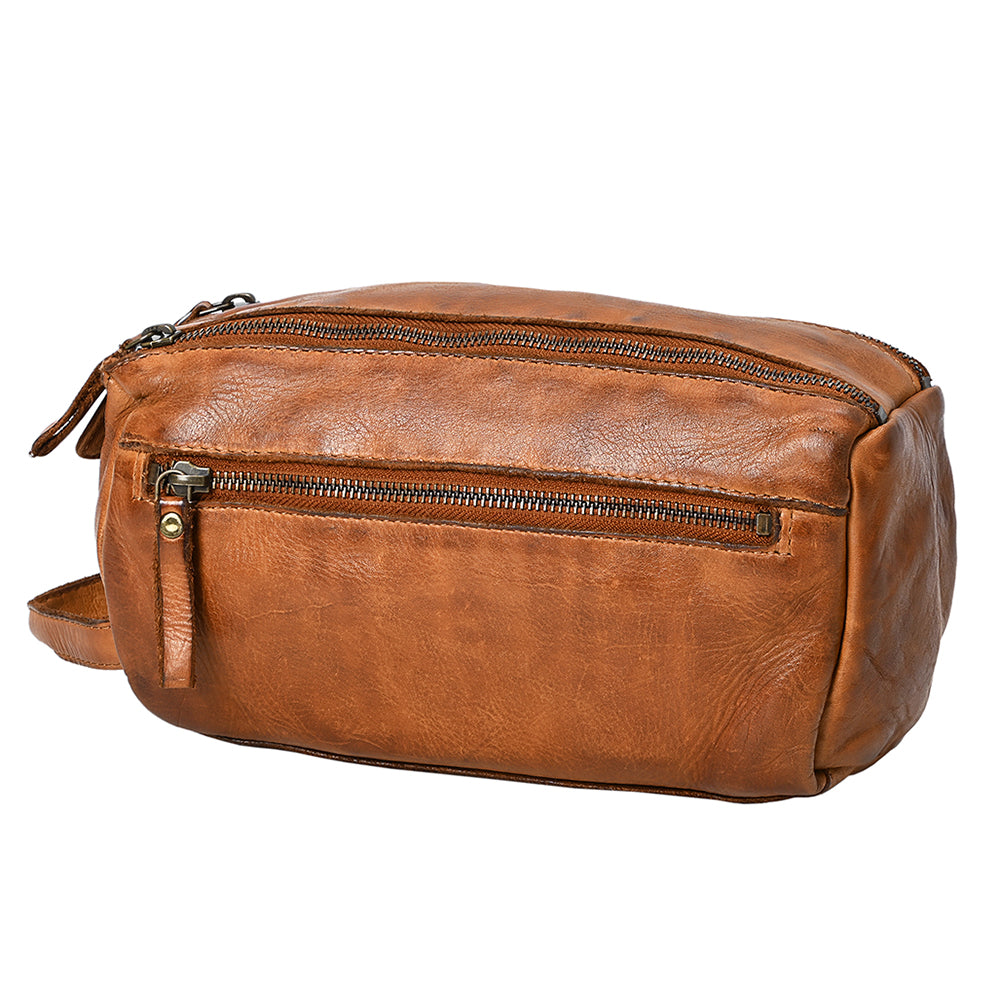 Spaghetti Western Swc411Tan Fanny Pack Vintage Handmade Drum Dyed Genuine European Cowhide Leather Women Bag Western Handbag Purse