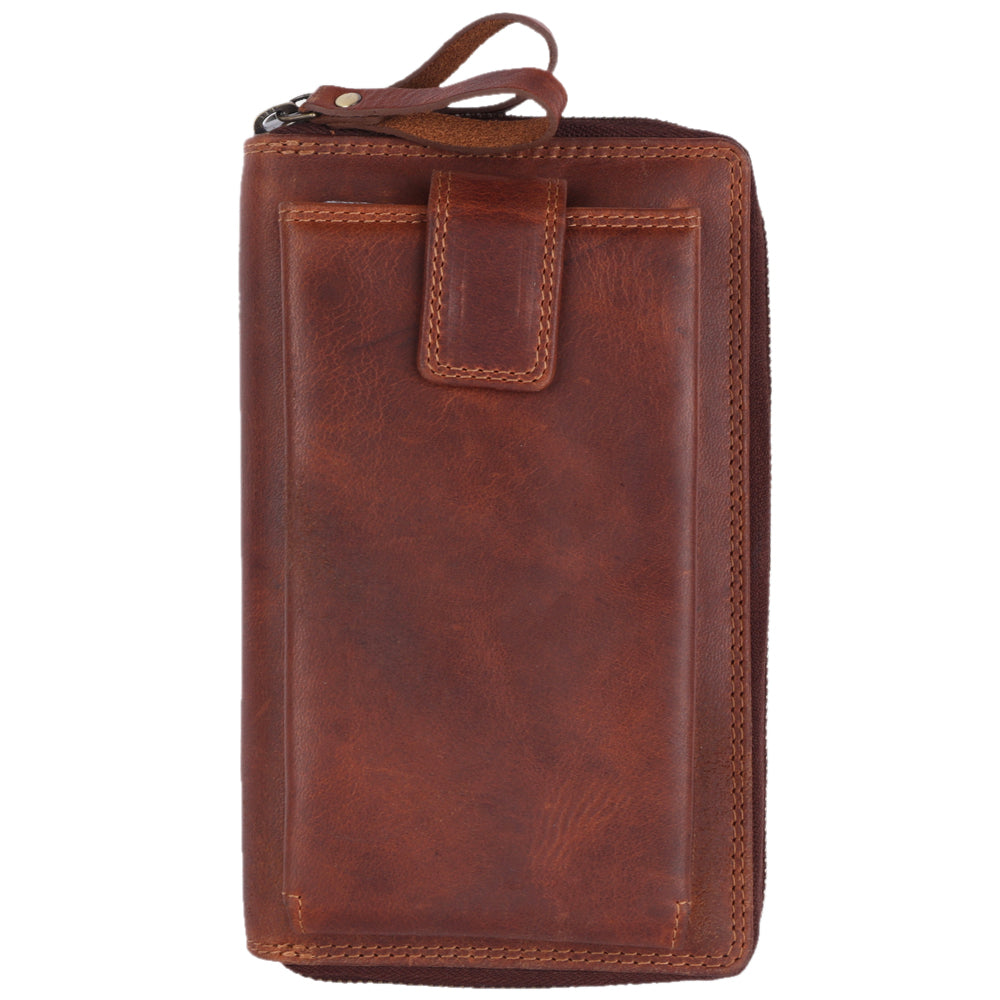 Spaghetti Western Swc432Tbrn Coin Purse Vintage Handmade Drum Dyed Genuine European Cowhide Leather Women Bag WesternåÊHandbagåÊPurse