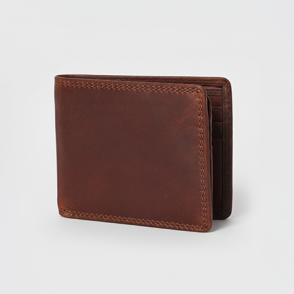 Spaghetti Western Swc431Dkbrn Wallet Vintage Handmade Drum Dyed Genuine European Cowhide Leather Women Bag Western Handbag Purse