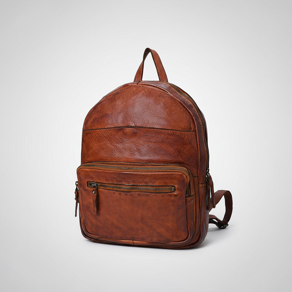 Spaghetti Western Swc416Cg Backpack Vintage Handmade Drum Dyed Genuine European Cowhide Leather Women Bag Western Handbag Purse