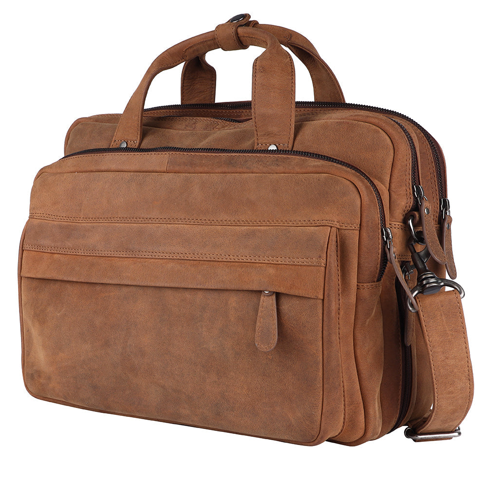 Spaghetti Western Swc422Brn Briefcase Vintage Handmade Drum Dyed Genuine European Cowhide Leather Women Bag WesternåÊHandbagåÊPurse