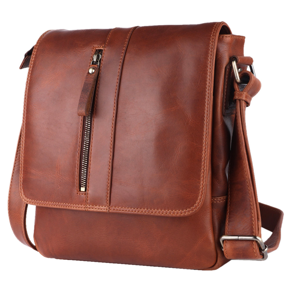 Spaghetti Western Swc428Tbrn Cross Body I Vintage Handmade Drum Dyed Genuine European Cowhide Leather Women Bag WesternåÊHandbagåÊPurse