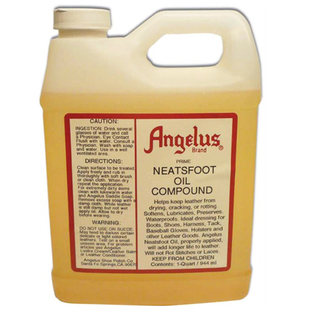 32 Oz Angelus Prime Neatsfoot Oil Compound Shoes Leather Waterproof Protector Conditioner