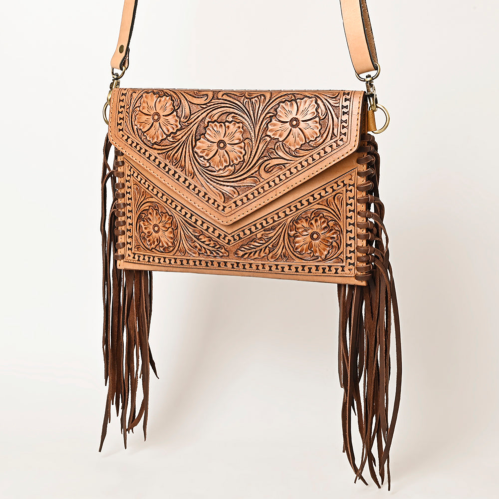 American Darling Envelope Hand Tooled Genuine Leather Women Bag Western Handbag Purse | for Cute