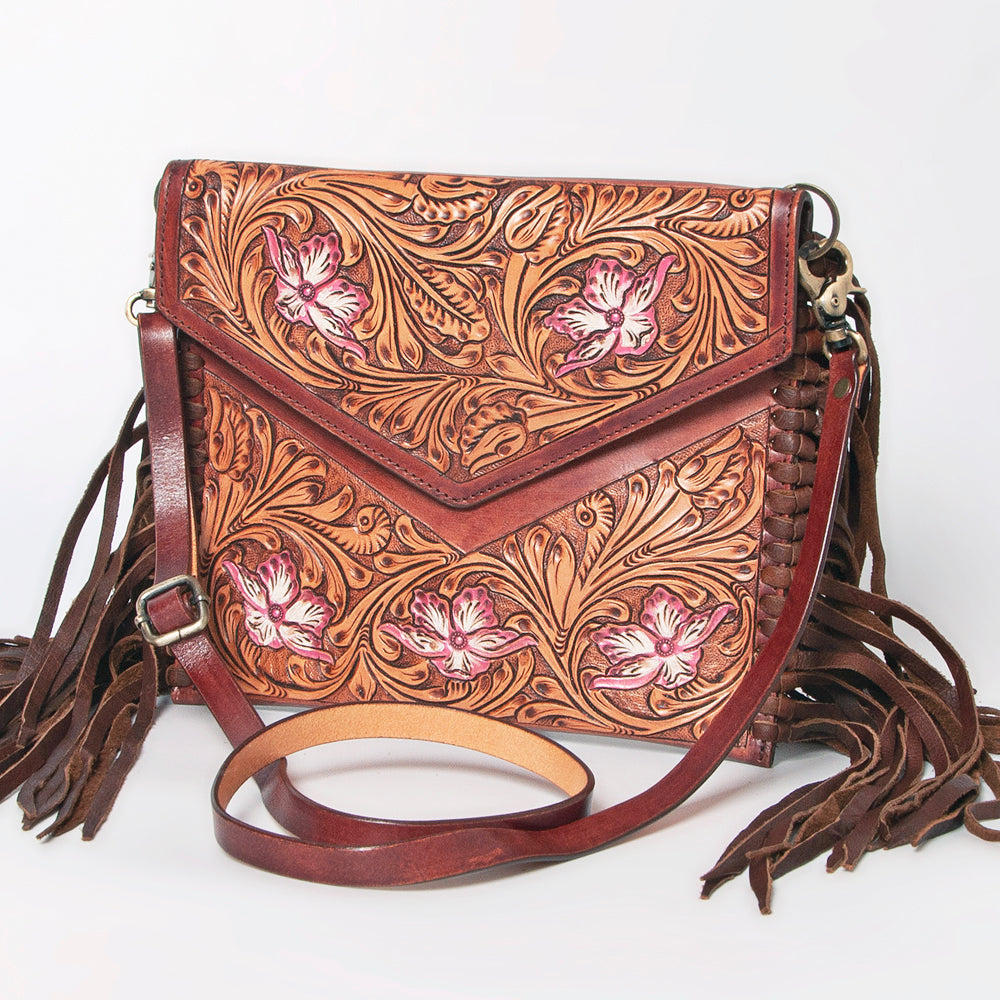 American Darling Envelope Hand Tooled Genuine Leather Women Bag Western Handbag Purse | for Cute