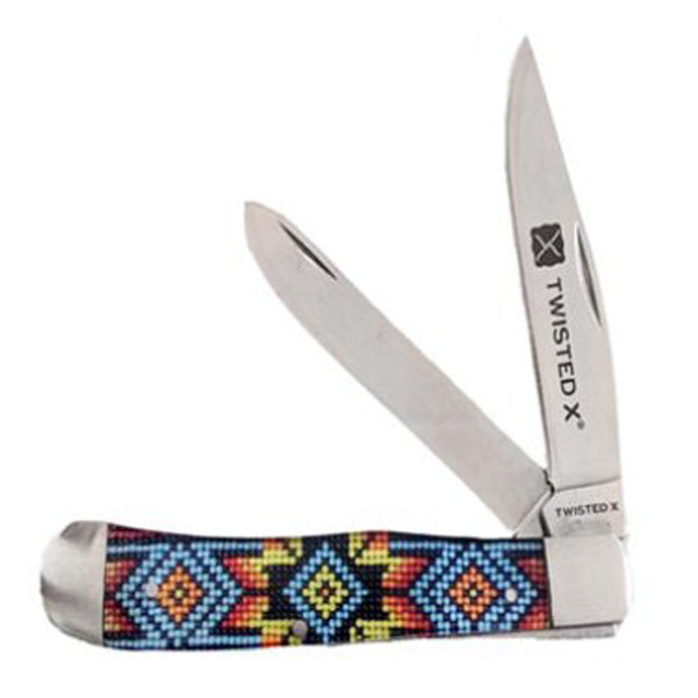 Twisted X Knife Sunburst Bead Pocket