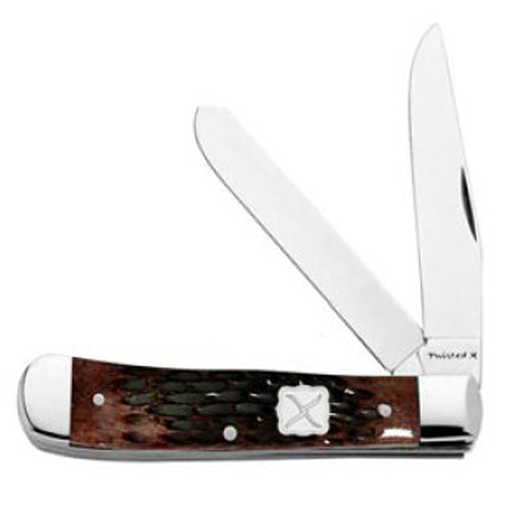 Twisted X Knife Trapper Rootbeer Pocket