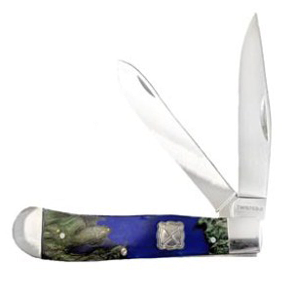 Twisted X Rosewood& Blue Acrylic Knife