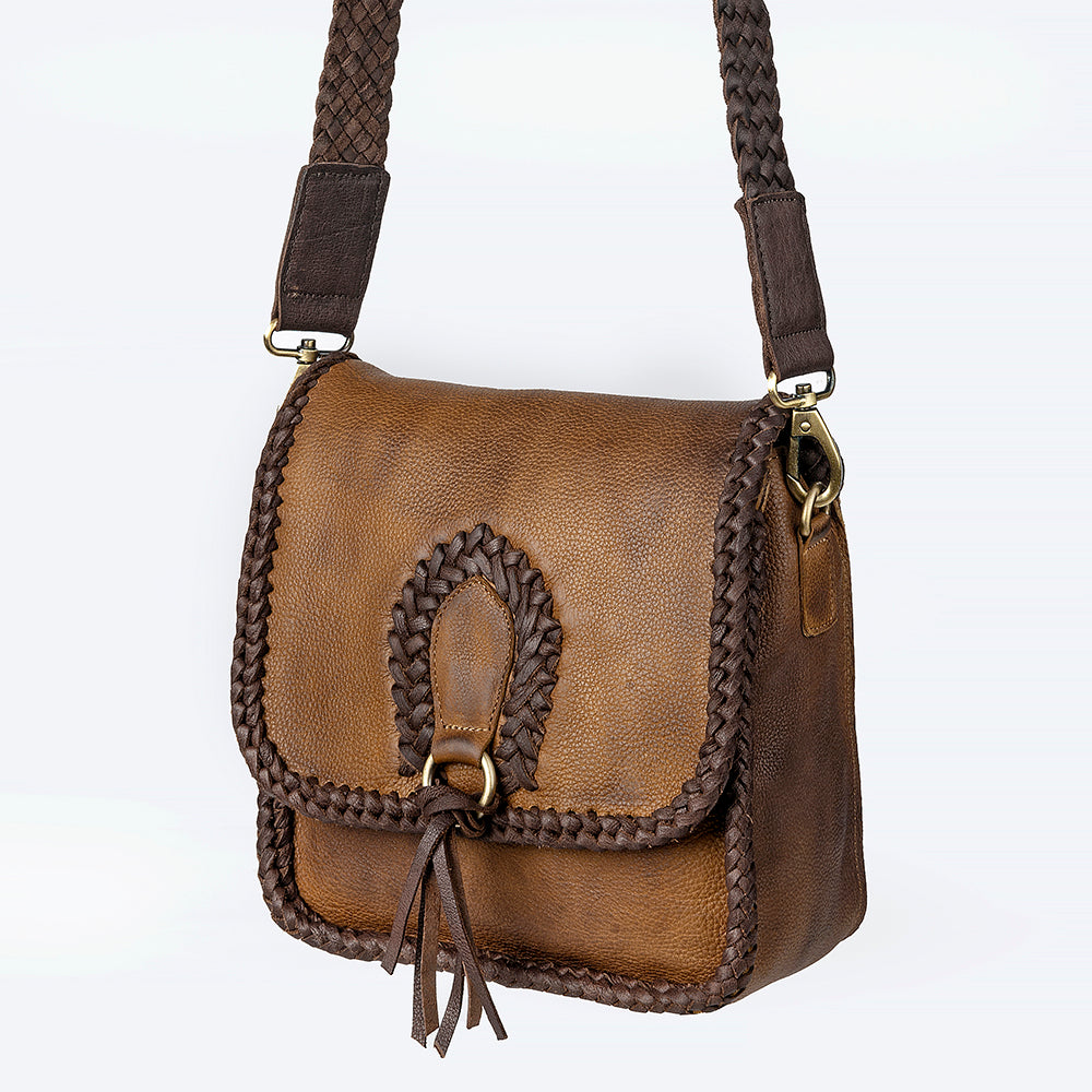 American Darling Cross Body Hair On Full Grain Genuine Leather Western Women Bag Handbag Purse | Cute