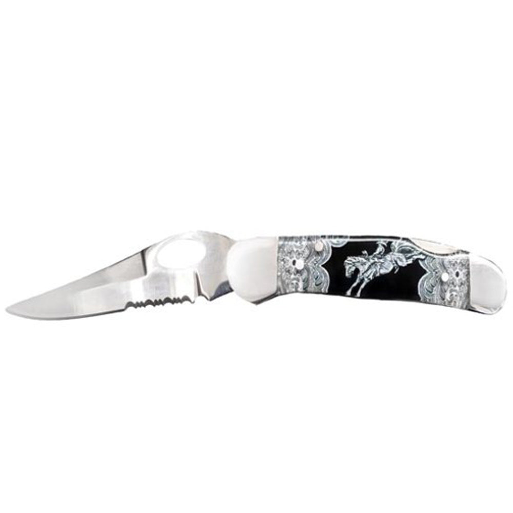 Circle SH Cutlery Acrylic Team Roper Pocket Knife