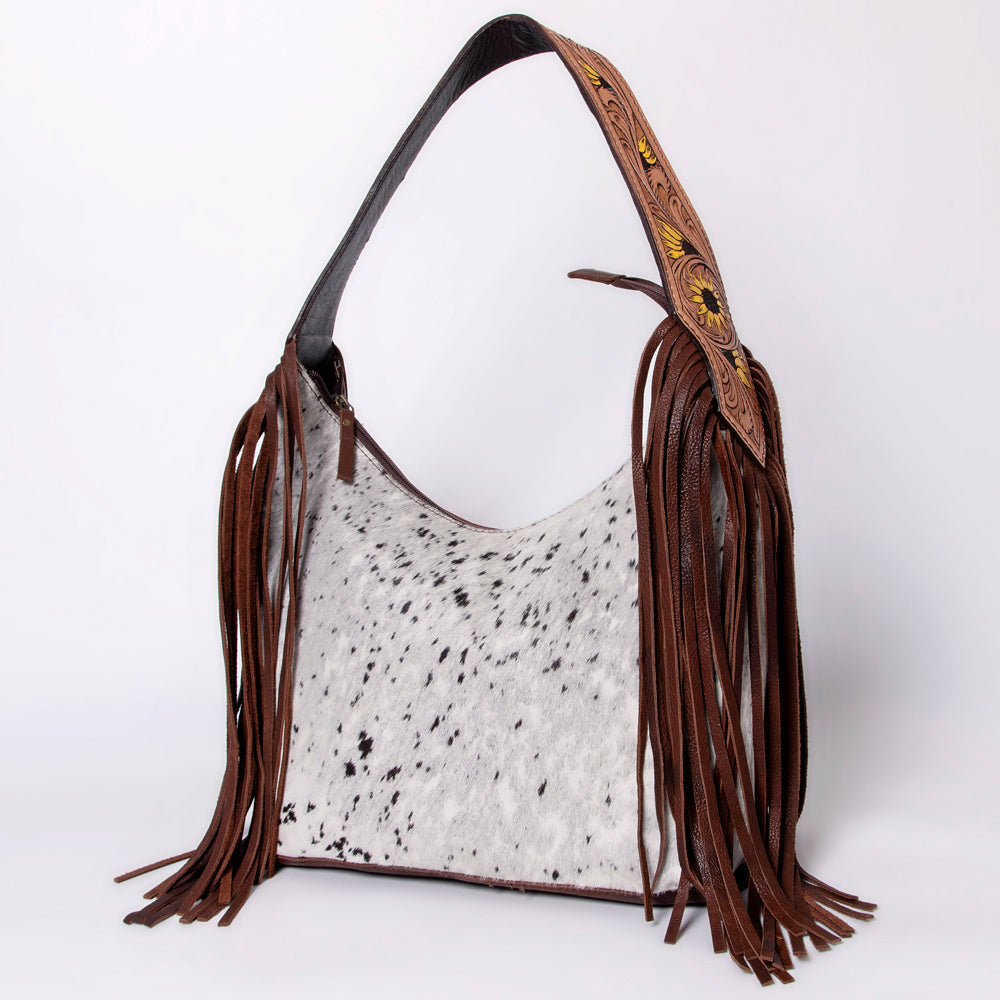 American Darling Hobo Hand Tooled Hair On Genuine Leather Western Women Bag | Handbag Purse Bags for Cute