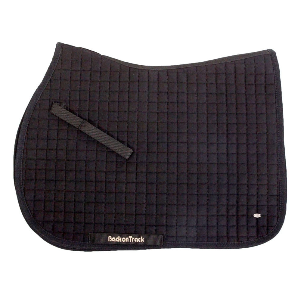 Full Size Back On Track No. 1 All Purpose Horse Saddle Pad Black