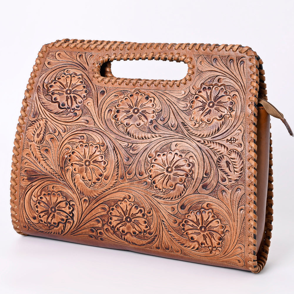 American Darling Clutch Hand Tooled Genuine Leather Women Bag Western Handbag Purse