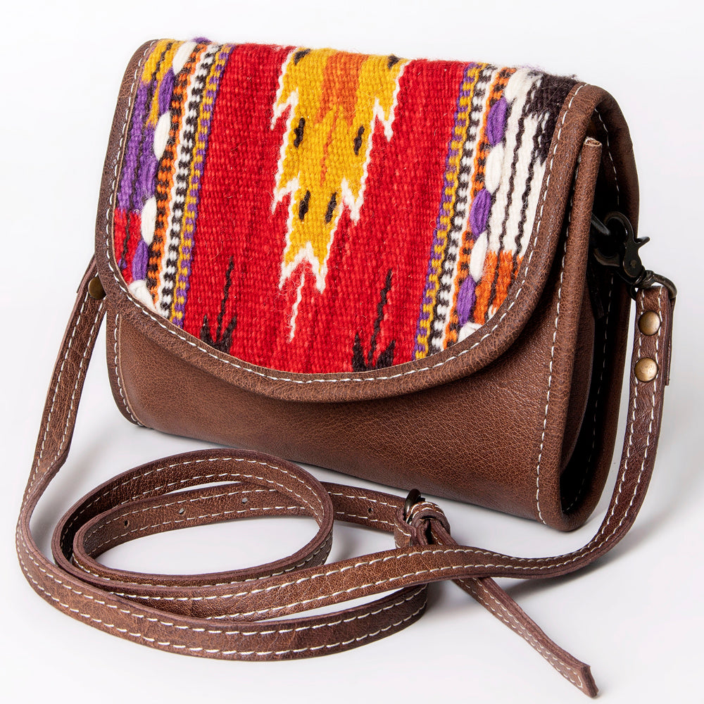 American Darling Women's Messenger Bag Western Saddle Blanket Genuine Leather Handbag and Ladies Purse