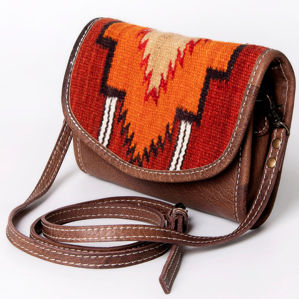 American Darling Women's Messenger Bag Western Saddle Blanket Genuine Leather Handbag and Ladies Purse