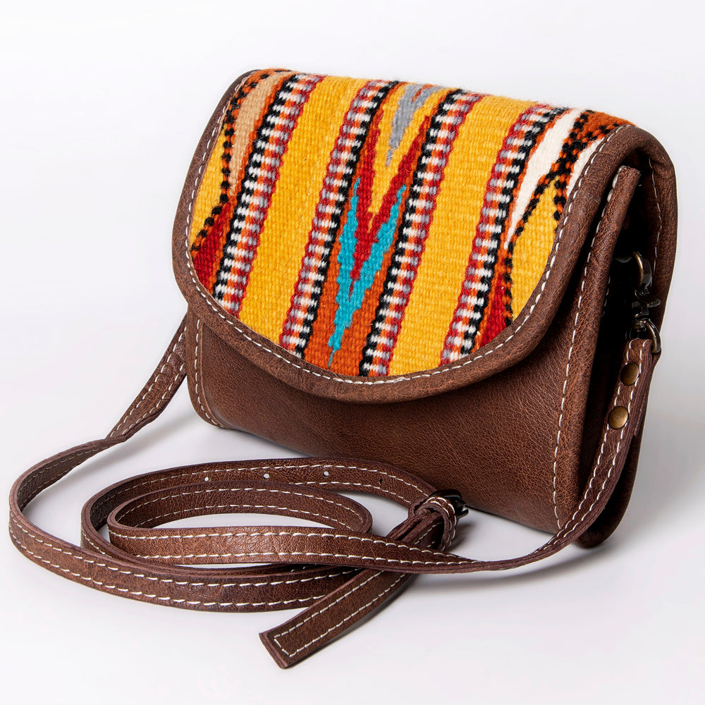 American Darling Women's Messenger Bag Western Saddle Blanket Genuine Leather Handbag and Ladies Purse