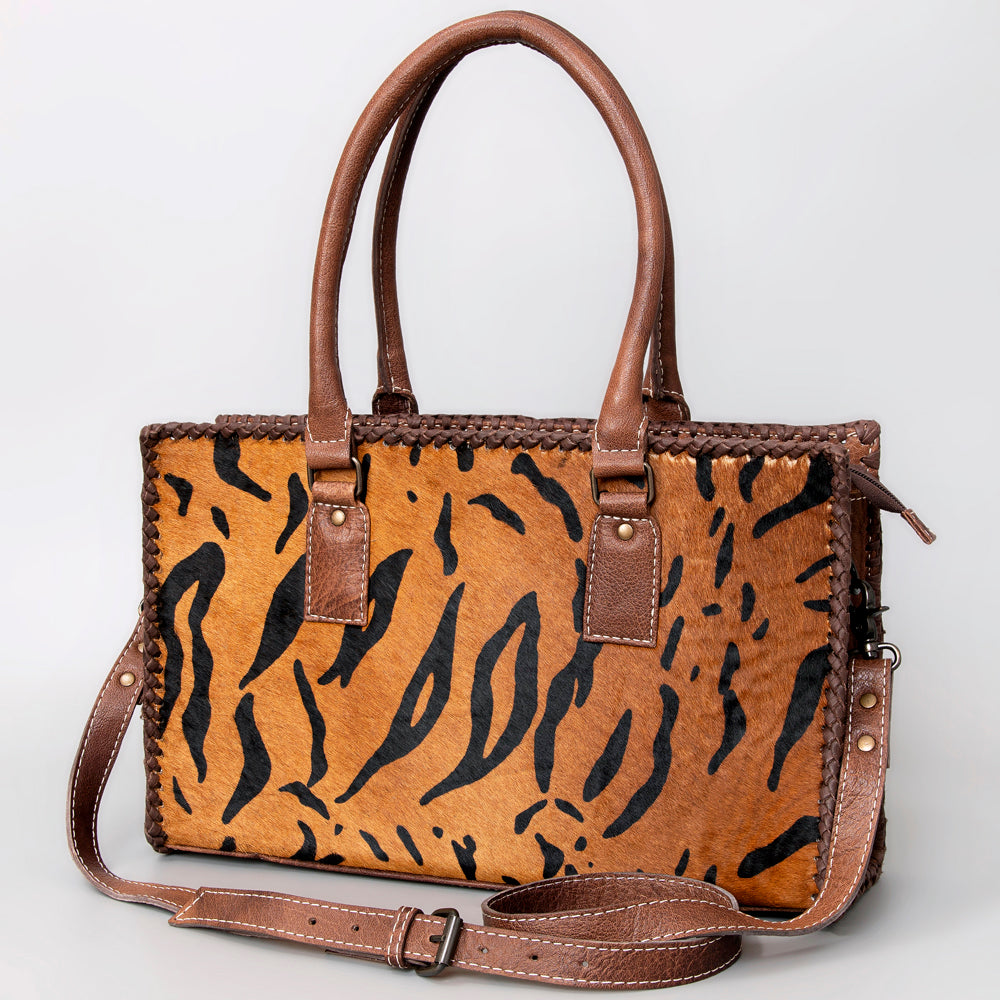 American Darling Women's Tote Bag Western Hair-On Genuine Leather Handbag and Ladies Purse