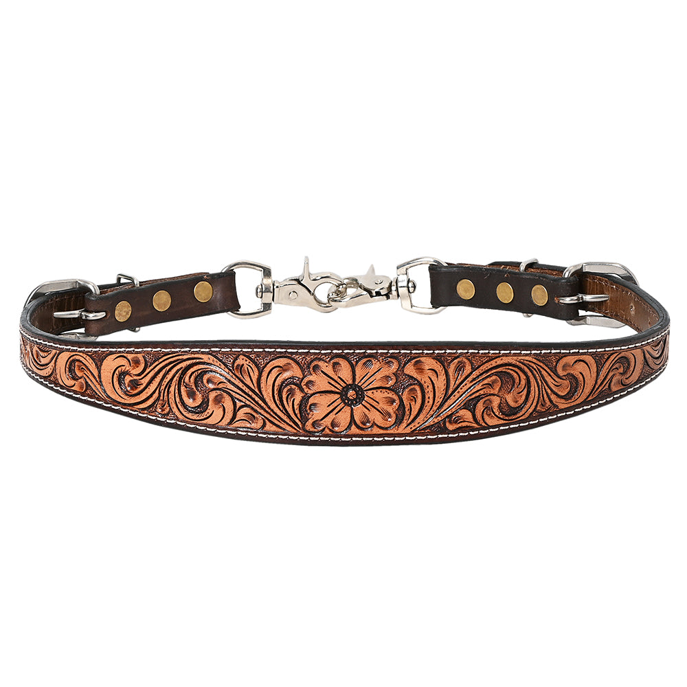 HILASON Western Horse Headstall Breast Collar Set American Leather Floral | Tack for Horses