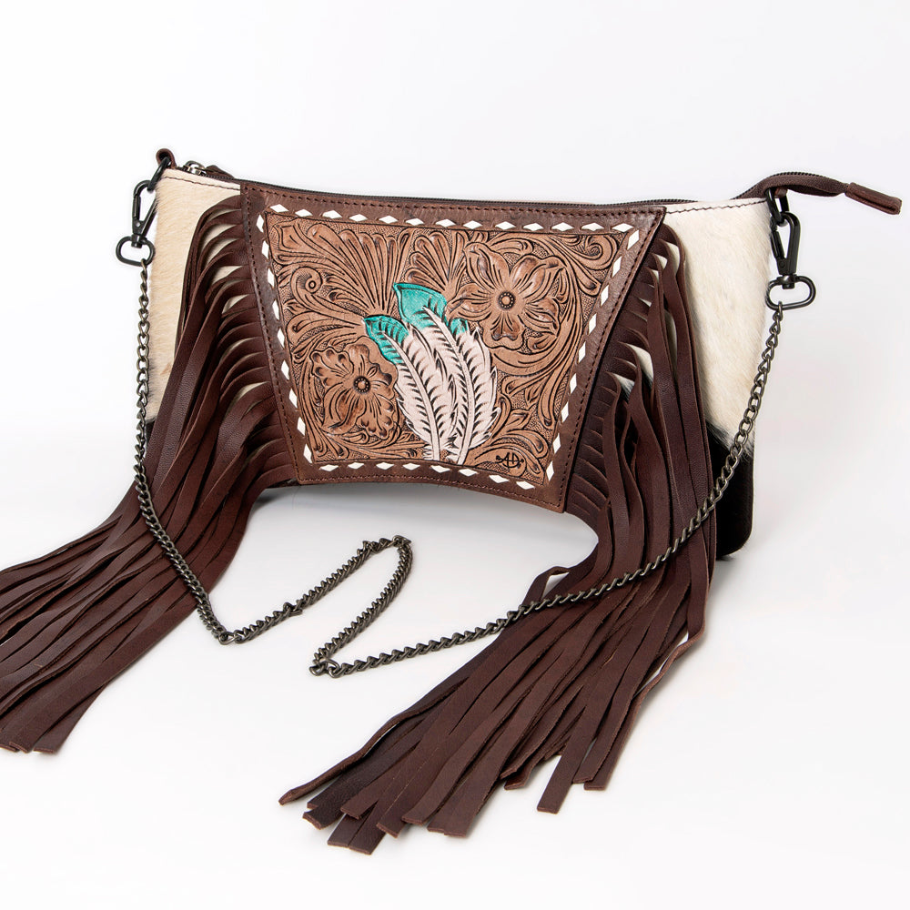 American Darling Cross Body I Hand Tooled Hair-On Genuine Leather Women Bag Western Handbag Purse