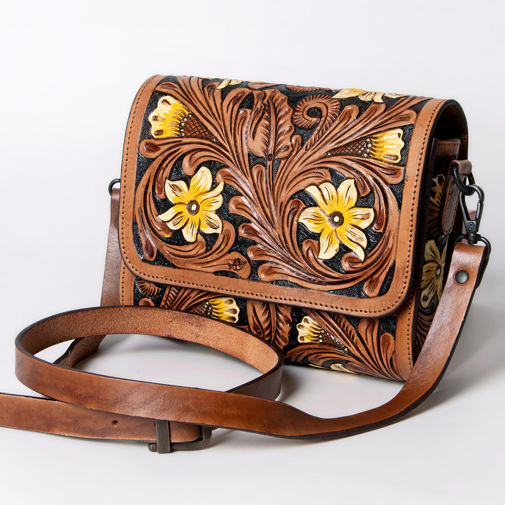 American Darling Cross Body I Hand Tooled Genuine Leather Women Bag Western Handbag Purse