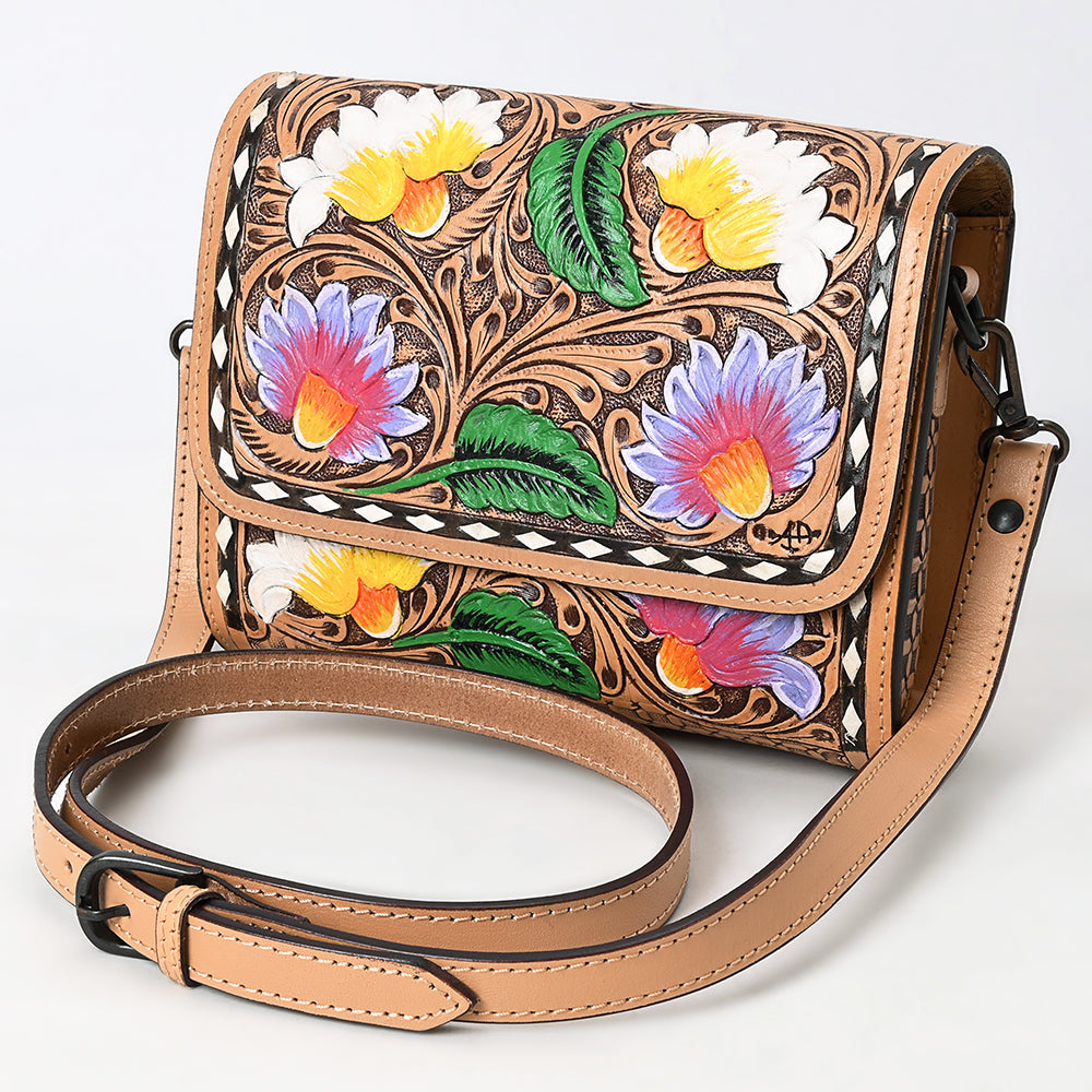 American Darling Cross Body I Hand Tooled Genuine Leather Women Bag Western Handbag Purse