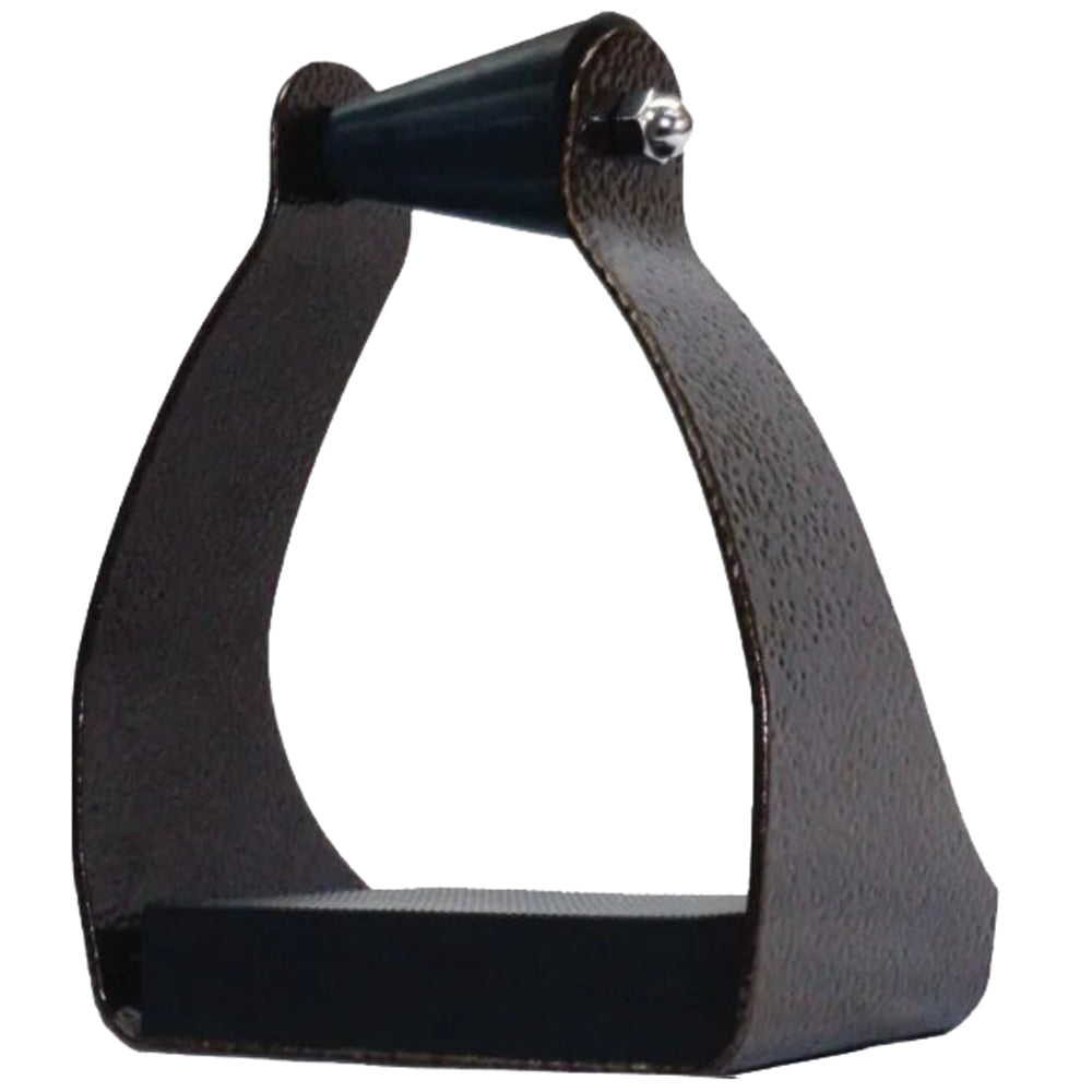 Tucker Oversized Ergobalance trail glide stirrups Pair Brown