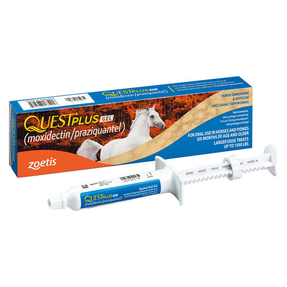 Zoetis Quest Plus Gel Horse Dewormer & Boticide