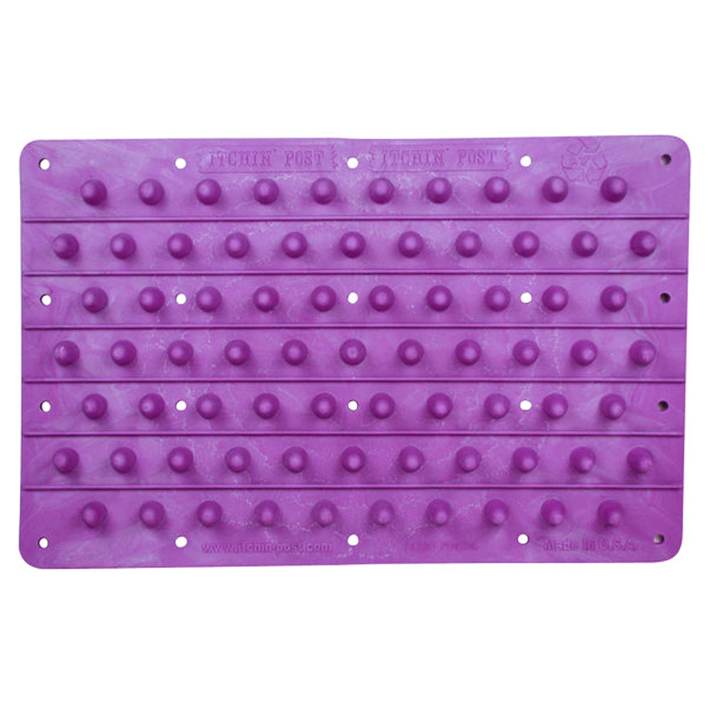C-23"X14" Itchin Post Horse Animal Grooming Pads Made In The Usa Purple
