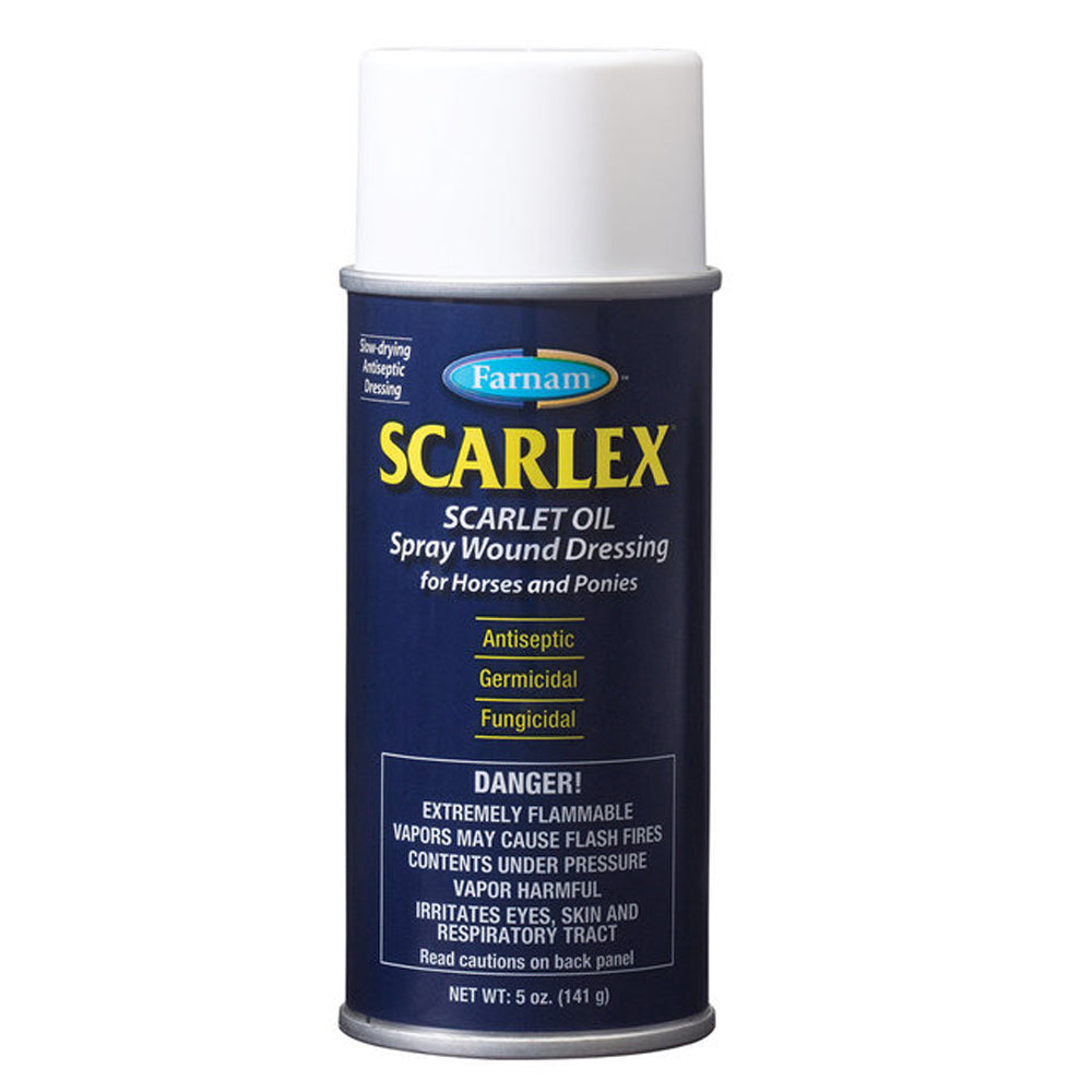 Farnam Horse Spray Wound Cut Burn Dressing Anticeptic Scarlex Oil 5 Oz