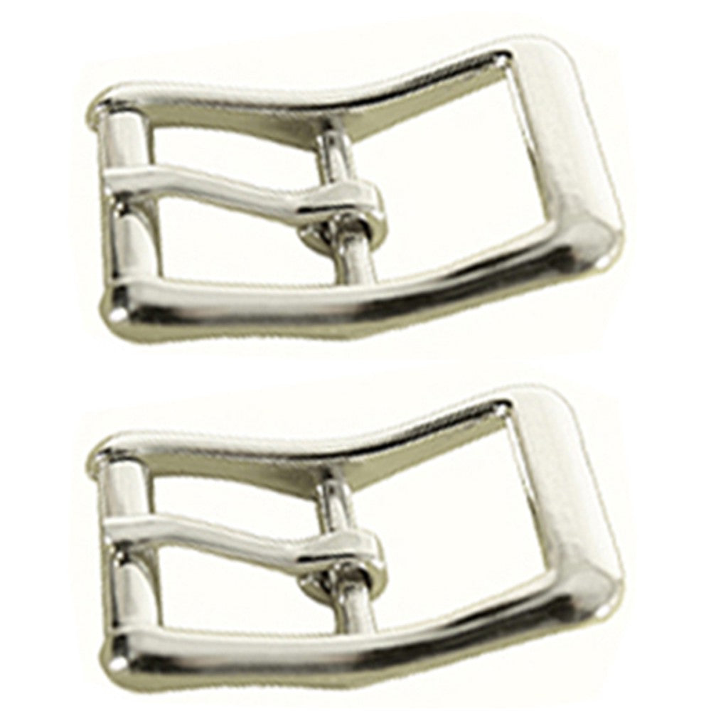 Hilason 5/8 In Die Cast Center Bar Roller Nickel Plated Buckle