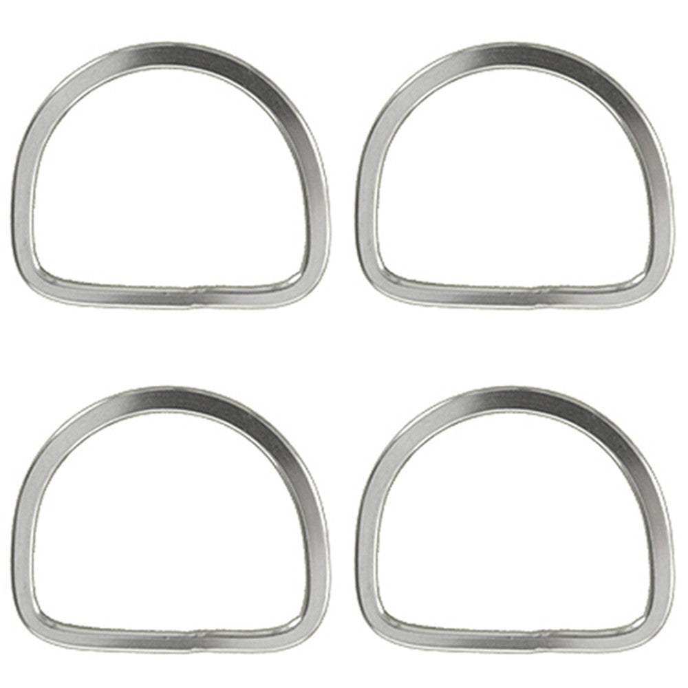 Hilason 3 1/2 In Horse Saddle Stainless Steel Stamp Rigging Dee