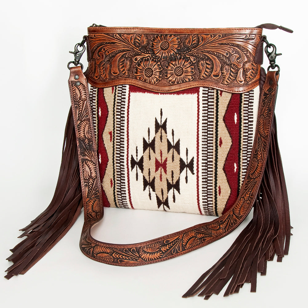 American Darling Cross Body Hand Tooled Saddle Blanket Genuine Leather Western Women Bag Handbag Purse | Crossbody for |Cute