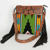 American Darling Signature Crossbody Hand Tooled Saddle Blanket Genuine Leather Women Bag Western Handbag Purse