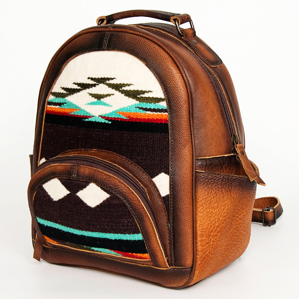 American Darling Backpack Saddle Blanket Genuine Leather Western Women Bag | for Laptop School Purse