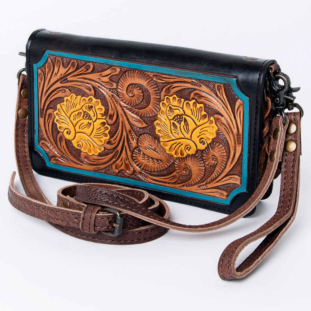 ADBG1043 American Darling Organiser Hand Tooled Genuine Leather women bag western handbag purse