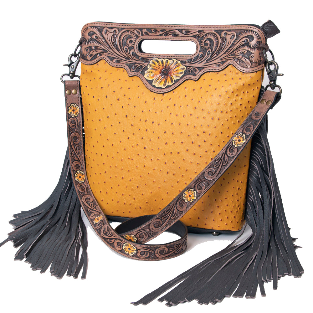 OHLAY Clutch Hand Tooled Genuine Leather Women Bag Western Handbag Purse | Purses for Cute