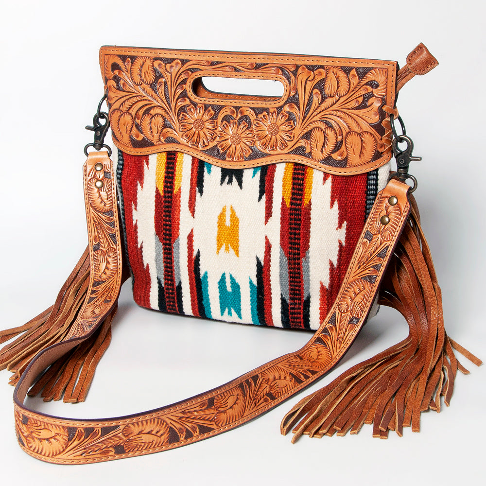 American Darling Clutch Hand Tooled Hair on Genuine Leather Western Women Bag Handbag Purse | Purses for Cute