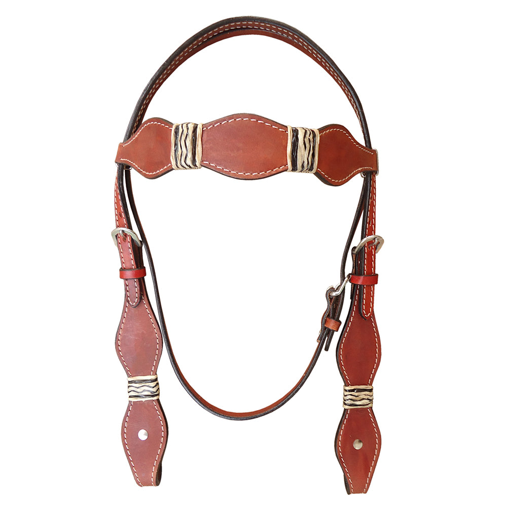 HILASON Western Horse Headstall Bridle American Leather Tan | for Horses Headstalls