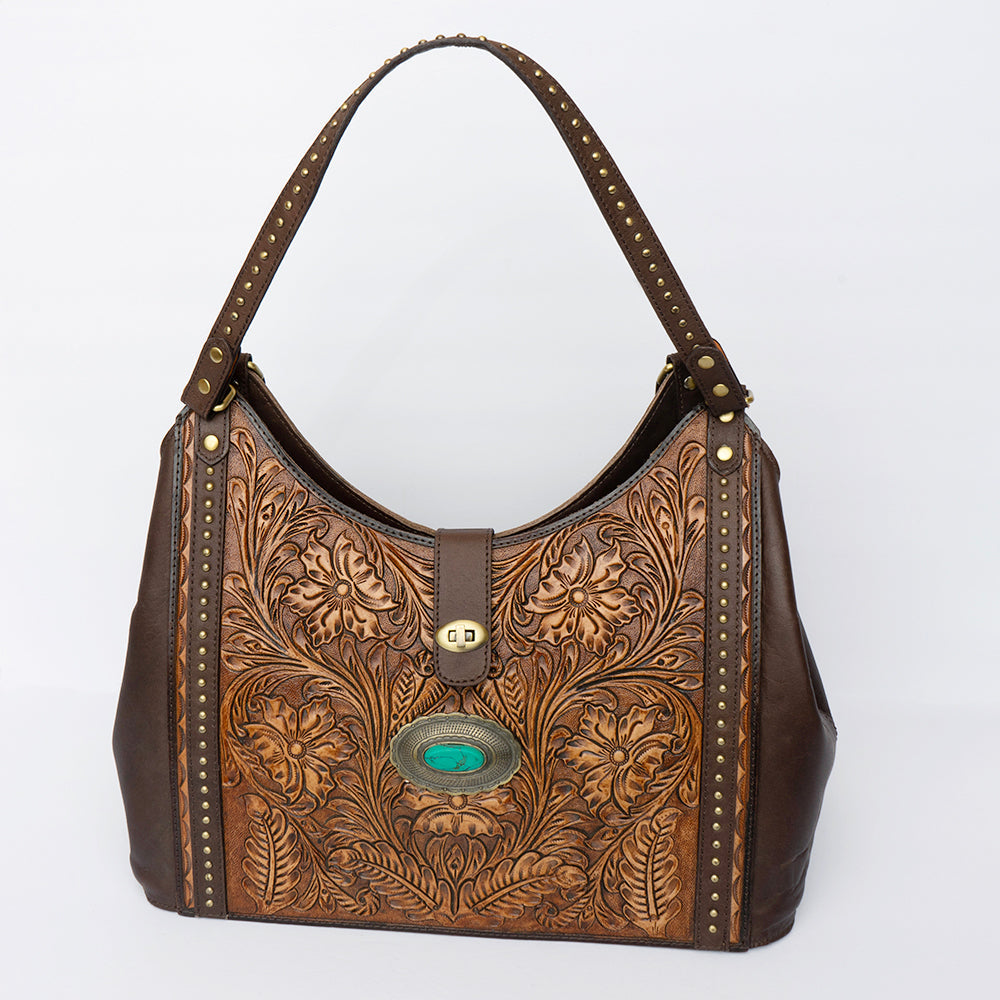 American Darling Hobo Hand Tooled Genuine Leather Western Women Bag | Handbag Purse Bags for Cute