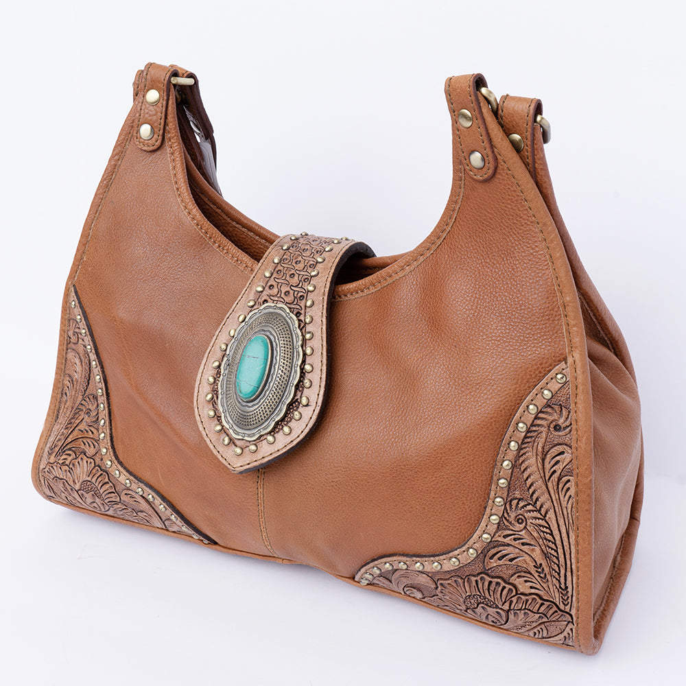 American Darling Hobo Hand Tooled Genuine Leather Western Women Bag | Handbag Purse Bags for Cute