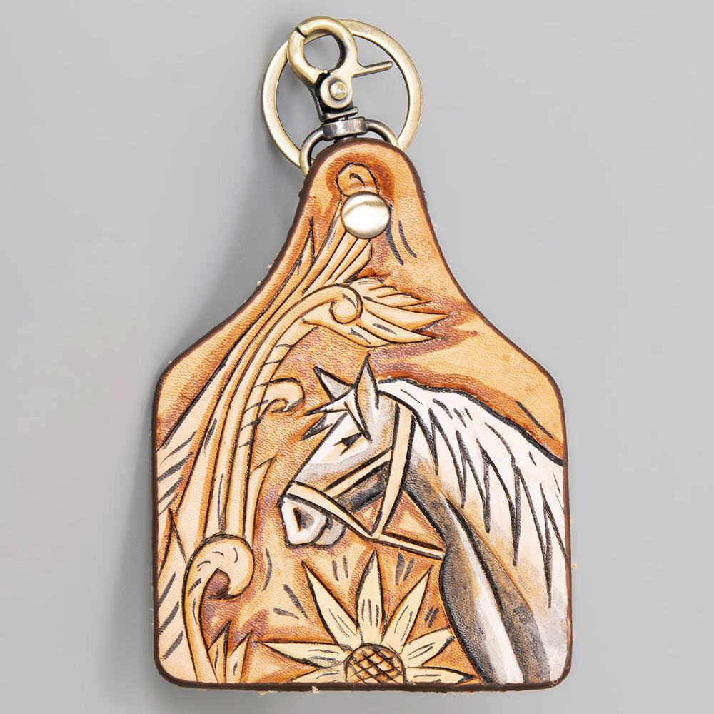 American Darling ADKRM112 Hand Painted Genuine Leather Keyring