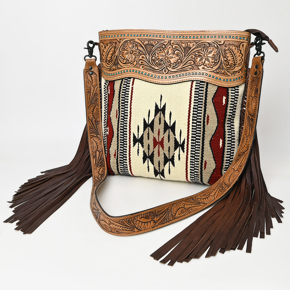 American Darling Crossbody Hand Tooled Saddle Blanket Genuine Leather Women Bag Western Handbag Purse