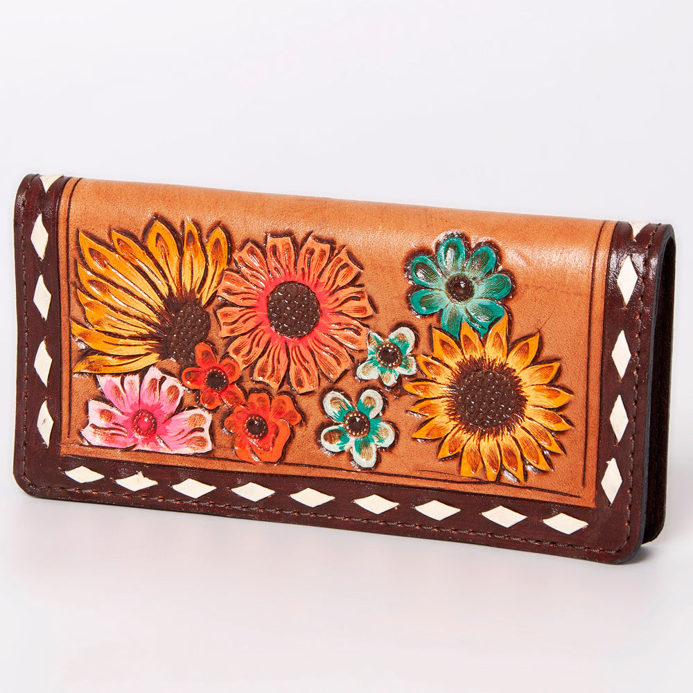 American Darling Wallet Hand Tooled Genuine Leather Western Women Bag | Handbag Purse Wristlet