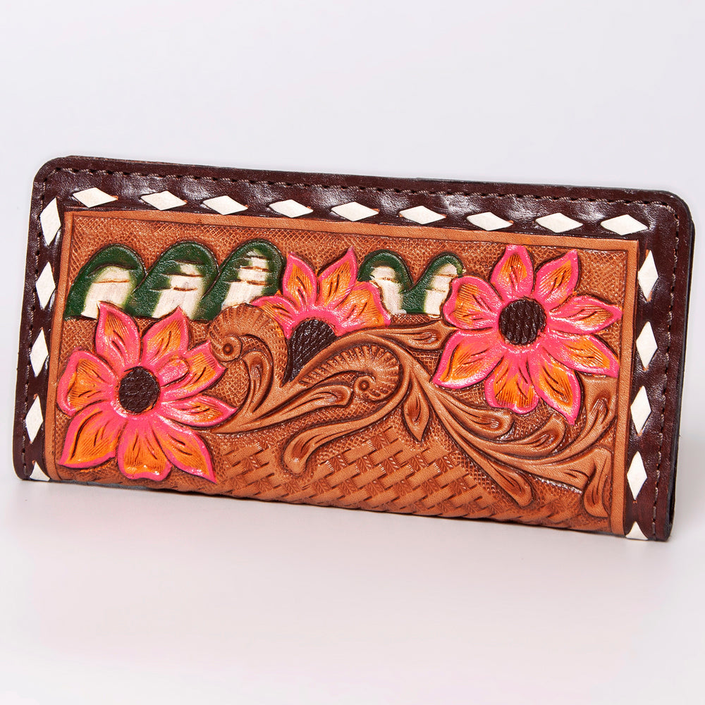 American Darling Wallet Hand Tooled Genuine Leather Western Women Bag | Handbag Purse Wristlet