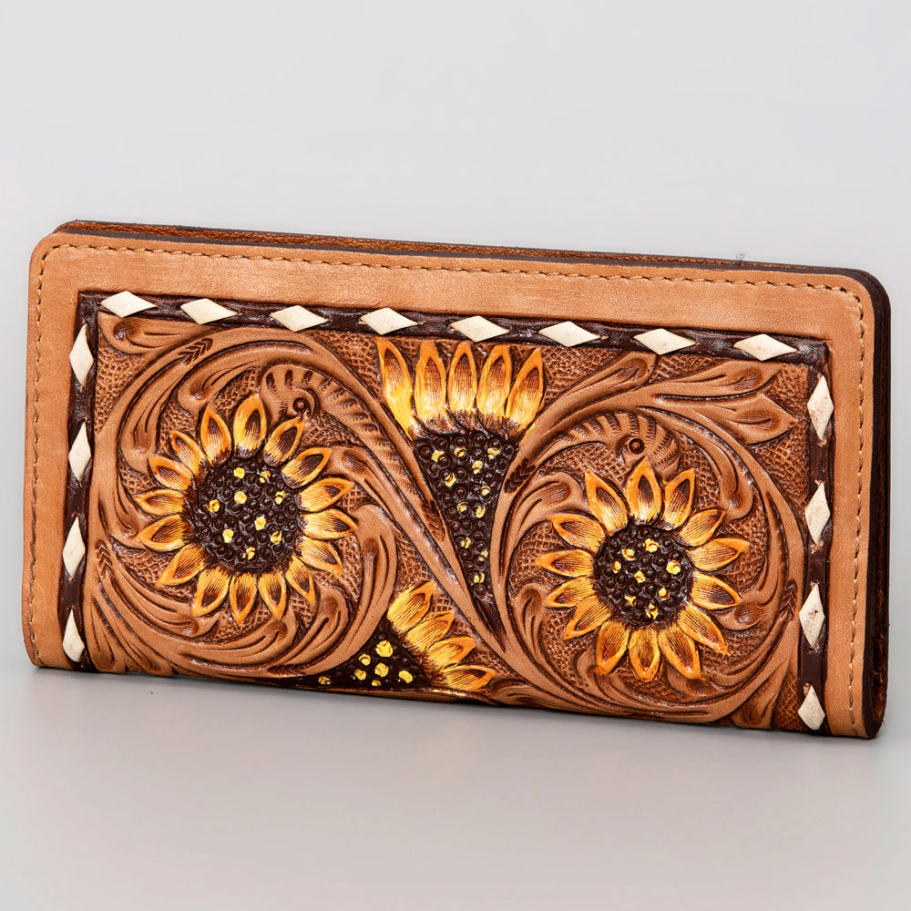 American Darling Wallet Hand Tooled Genuine Leather Western Women Bag | Handbag Purse Wristlet